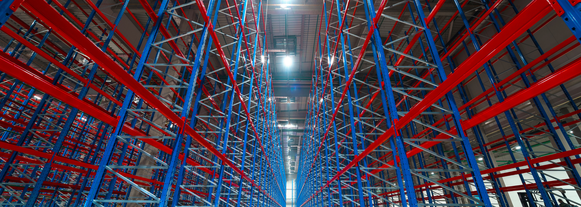 Picture of high stacking shelving. Picture of high stacking shelving.