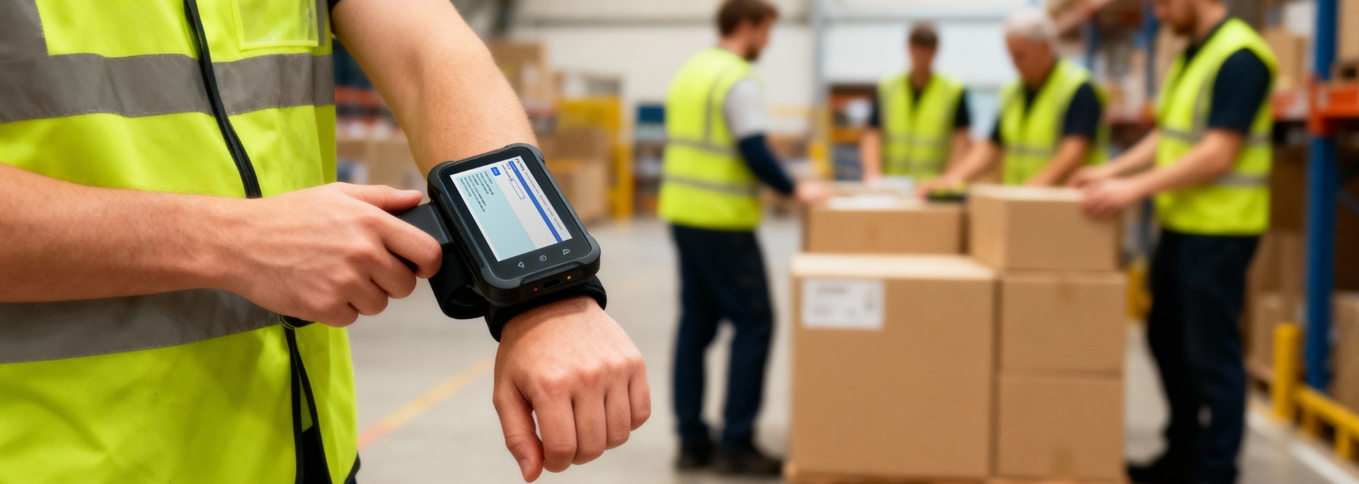 Picture of Minster software used in a warehouse. Picture of Minster software used in a warehouse.