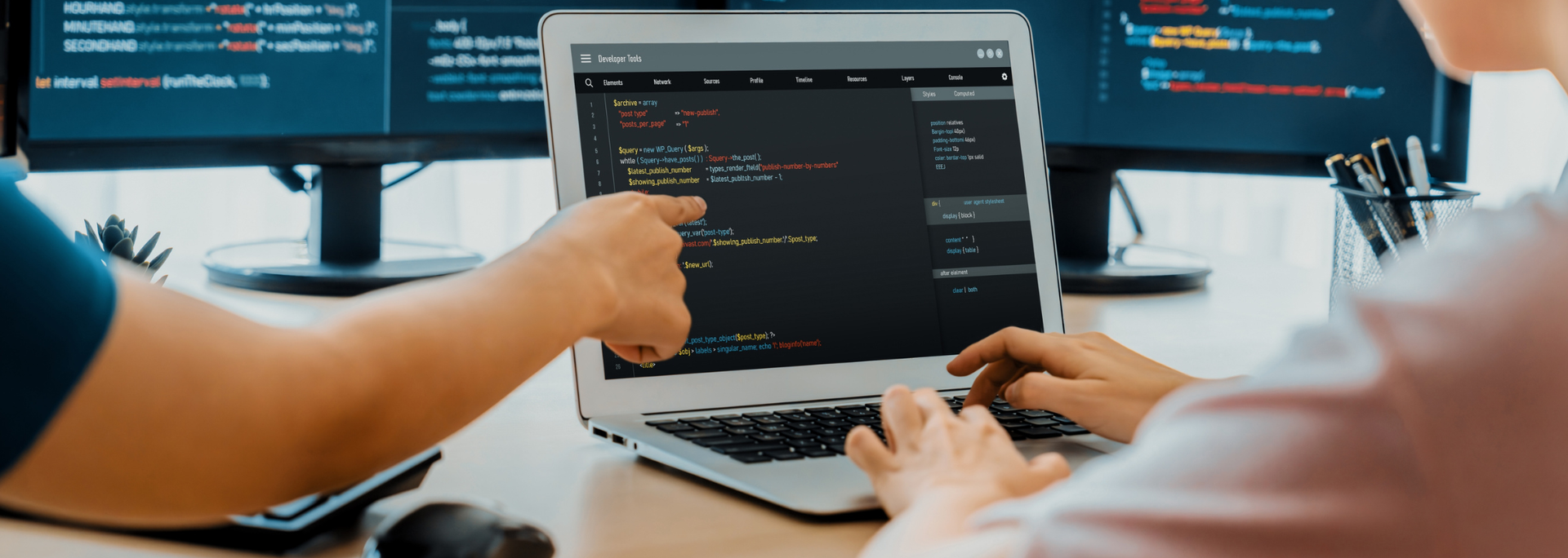 Picture of coding. 