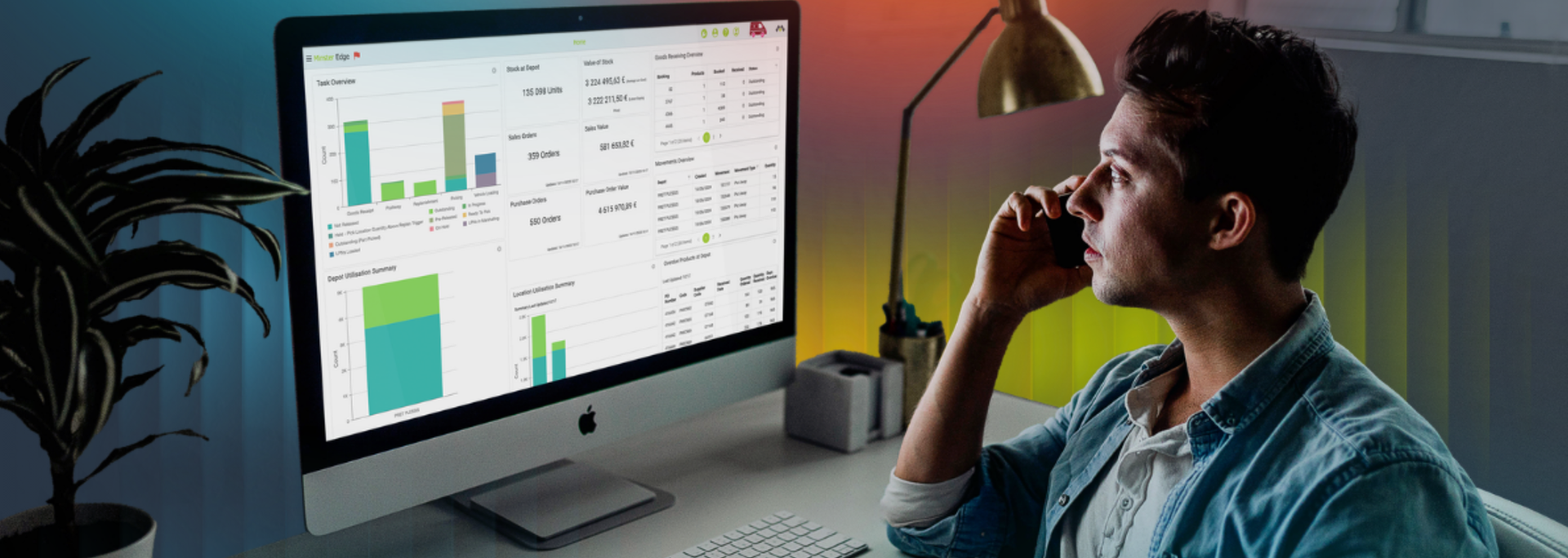 Picture of someone using Minster software in an office. Picture of someone using Minster software in an office.