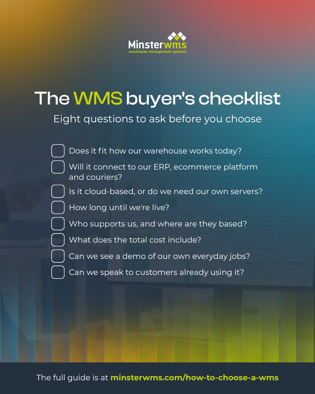 The WMS buyer's checklist: eight questions to ask before you choose