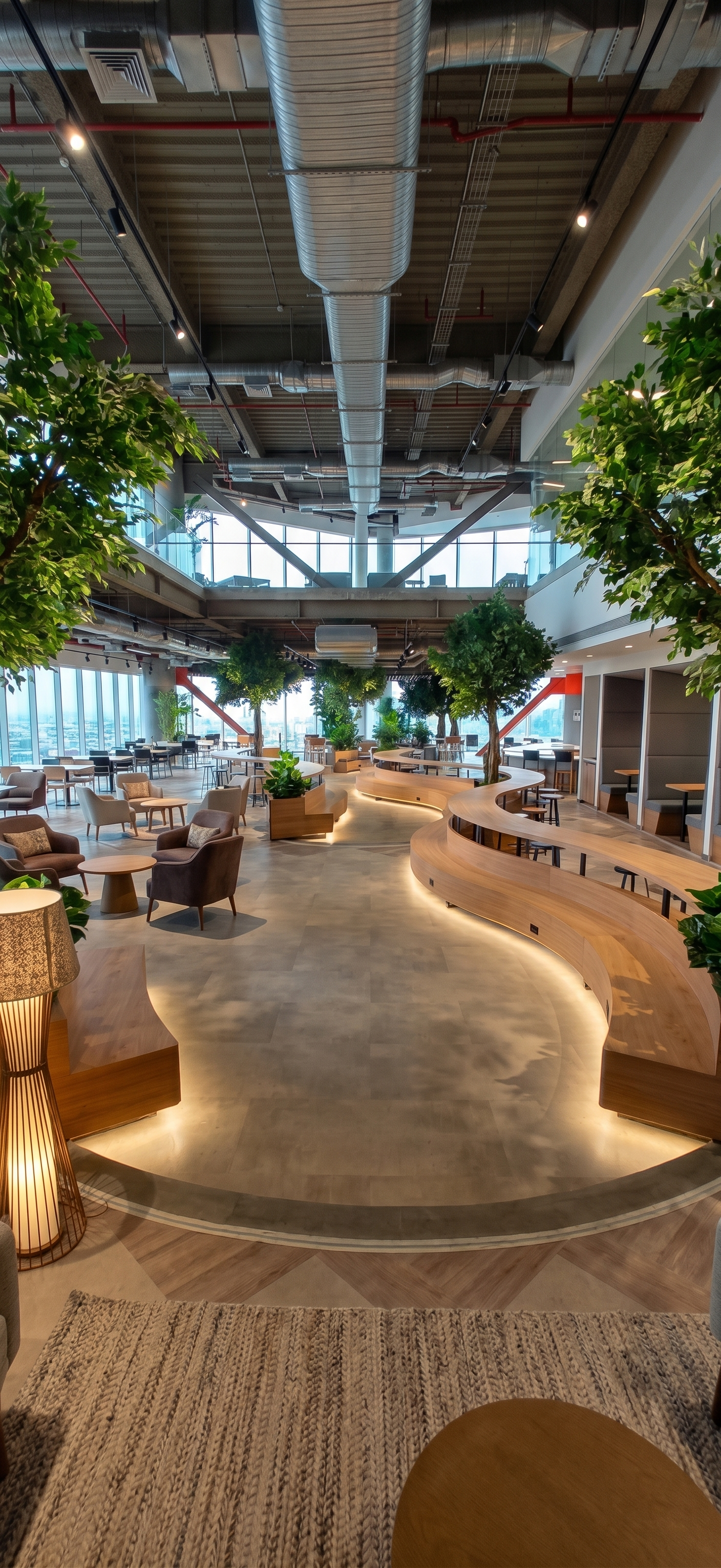 diseño arquitectónico en espacio corporativo