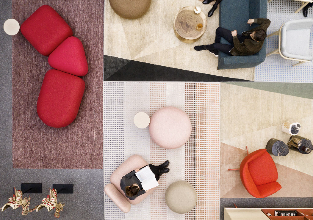 recepcion corporativa con diseno interior