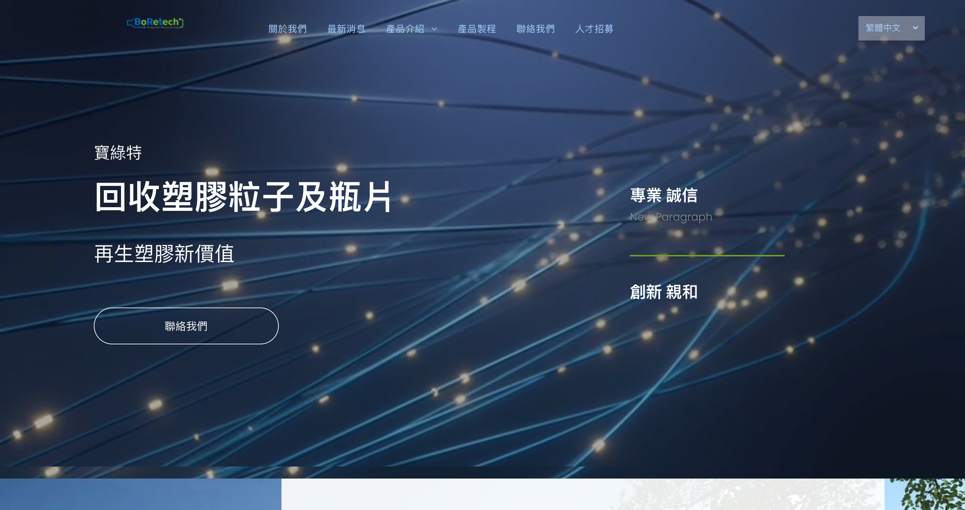 一個有中文文字的網站截圖。