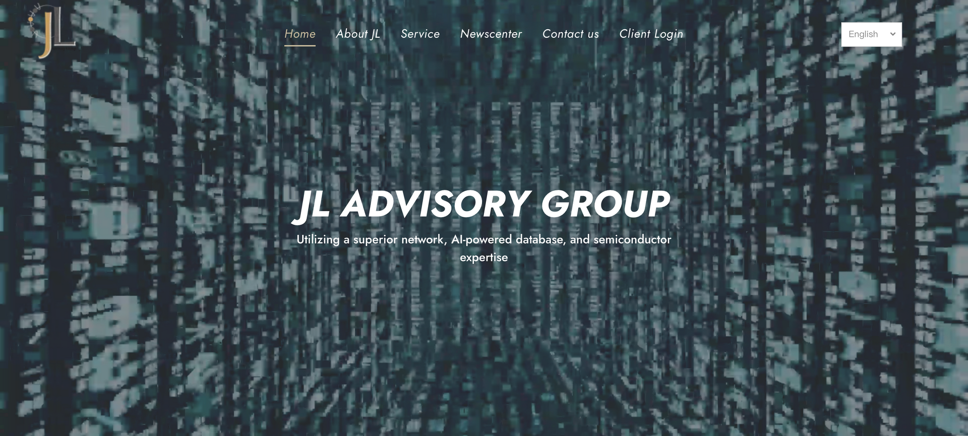 Jl顧問集團網站的螢幕截圖。