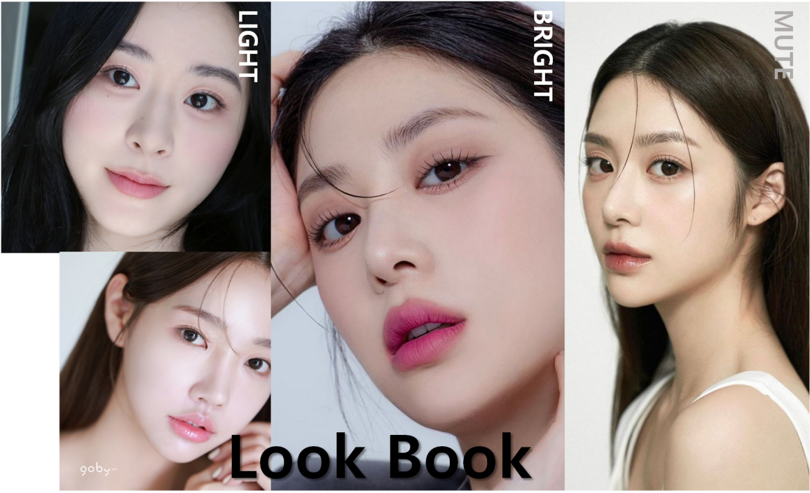 女人的臉出現在造型冊上