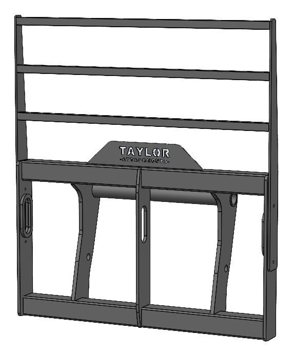 Floating Pallet Fork Frame Attachment