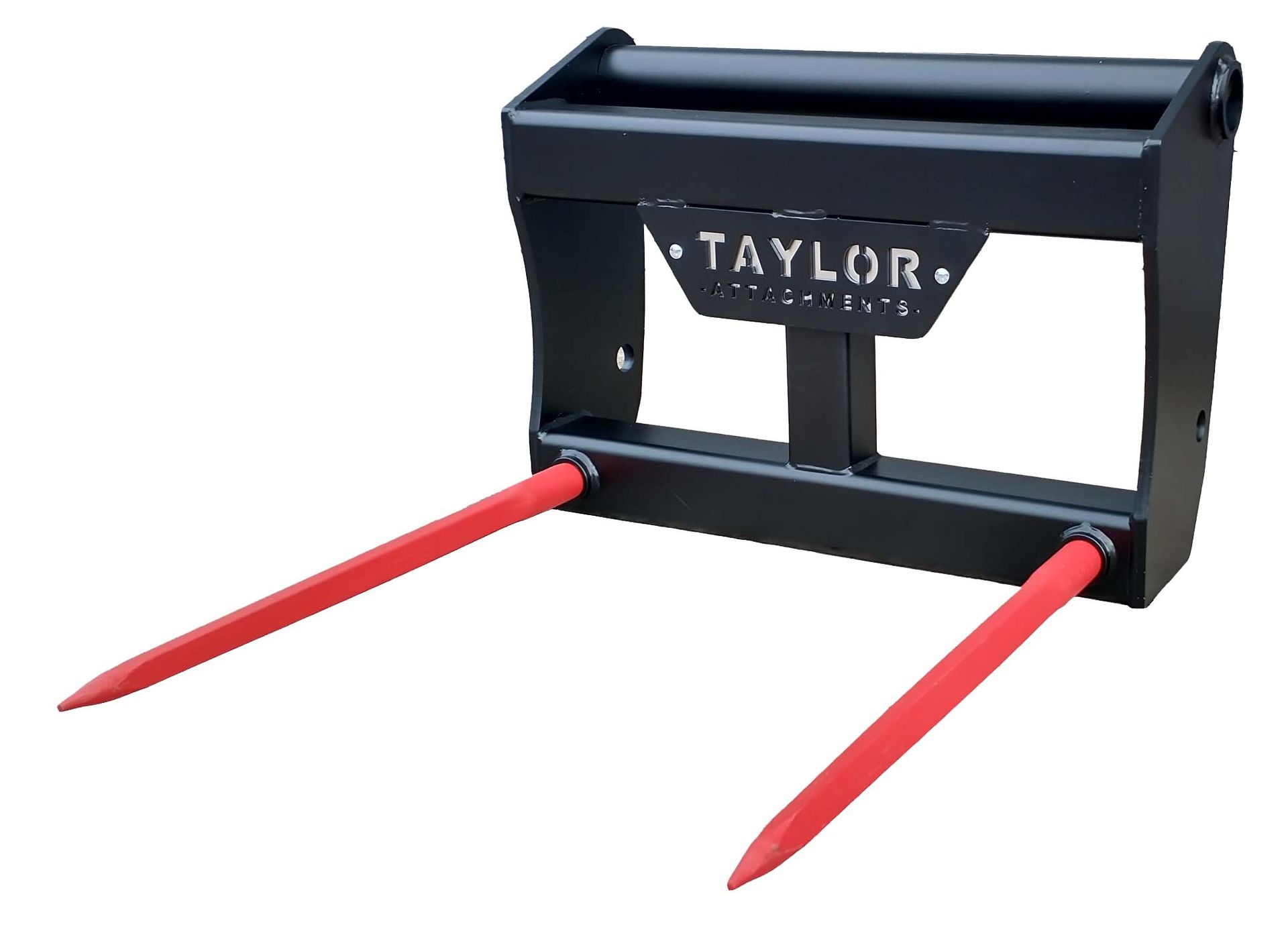Twin bale spike on Manitou brackets