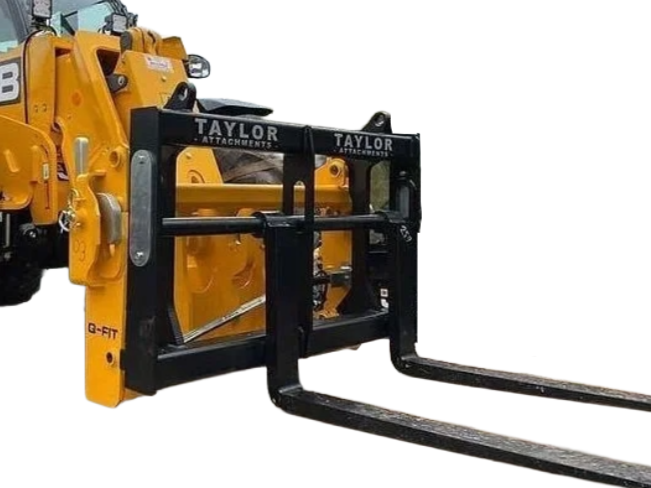 FLOATING PALLET FORK FRAME ON JCB TELEHANDLER