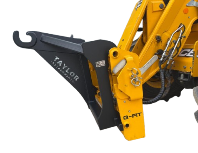 Taylor Attachments | Big Skip Hook on JCB Telehandler
