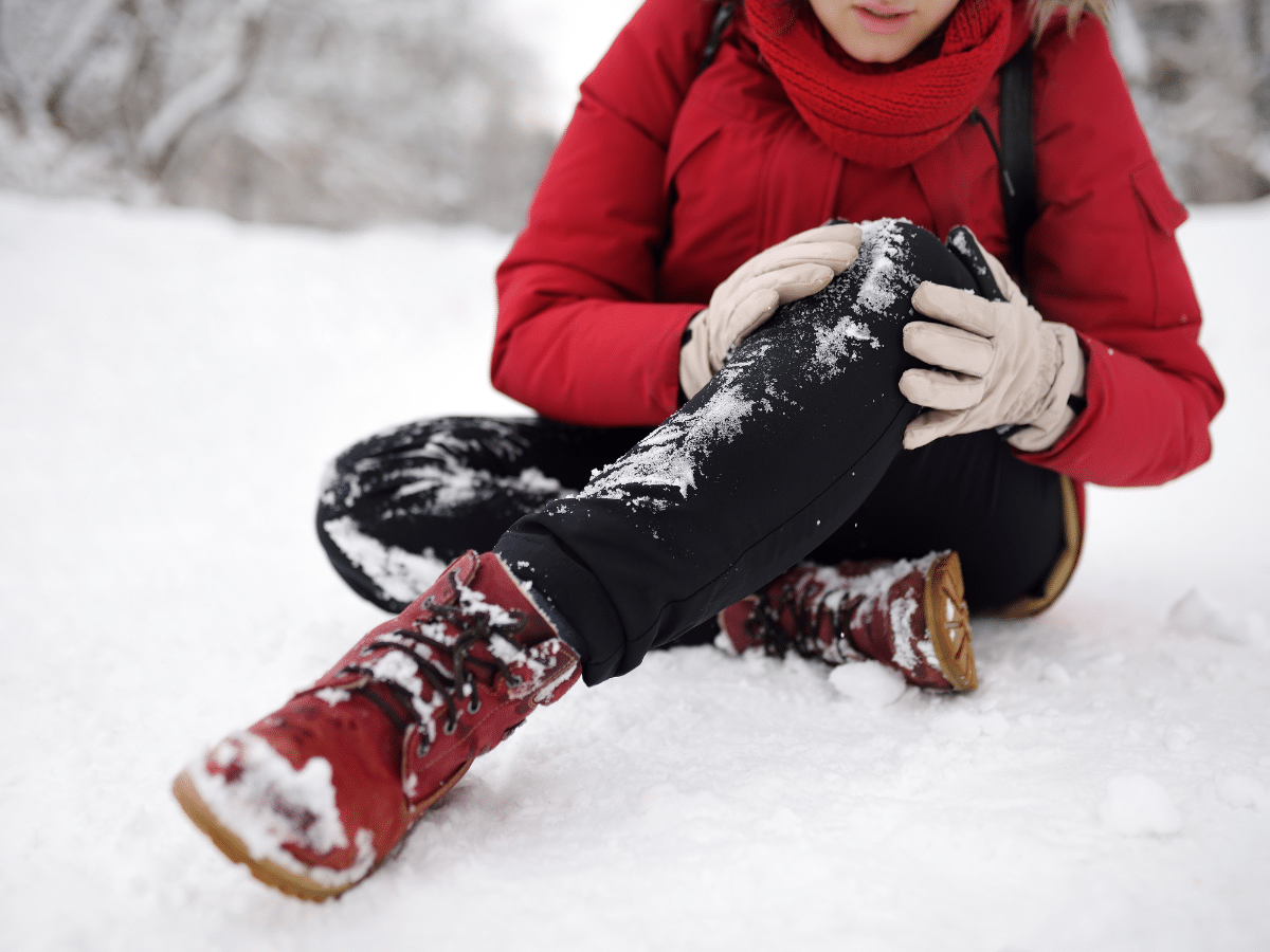 Winter slip and fall injury