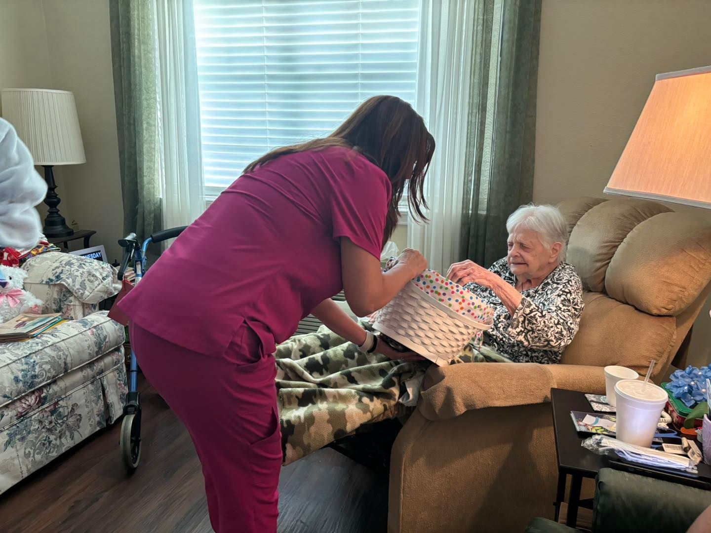 Person Pushing an Elderly Person in a Wheelchair – Shreveport, LA – Montclair Park