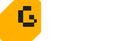 Logotipo negro estilo píxel sobre un icono amarillo de esquina cuadrada redondeada.