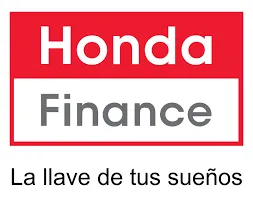 Honda Finance logo with red and gray text and the slogan “La llave de tus sueños”