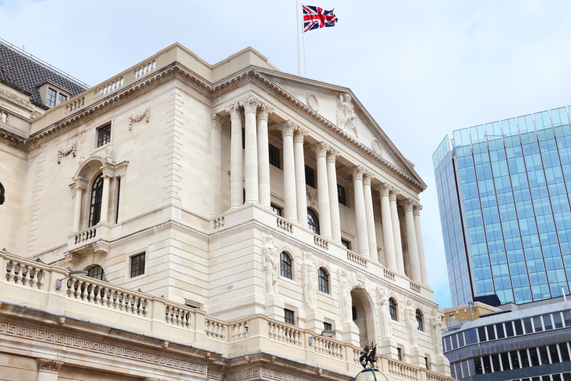 The Bank of England building in London