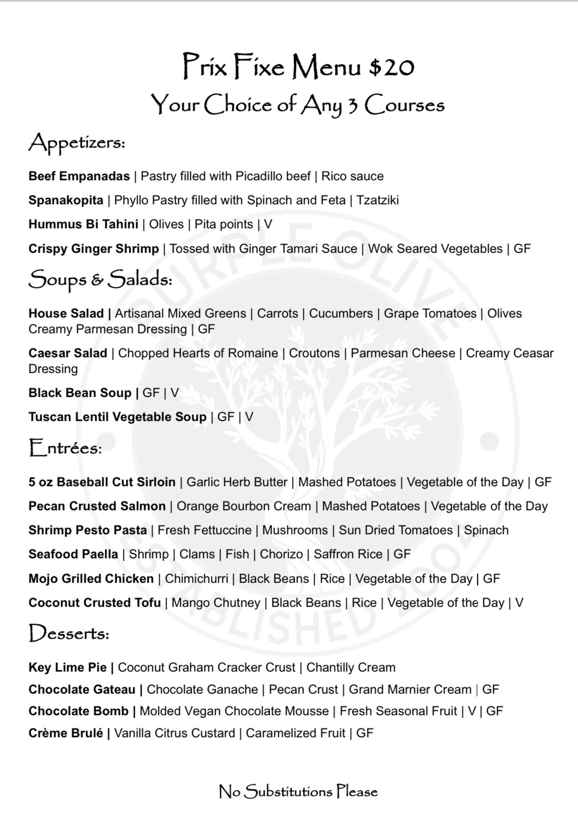 Catering Service Saint Augustine, FL Purple Olive