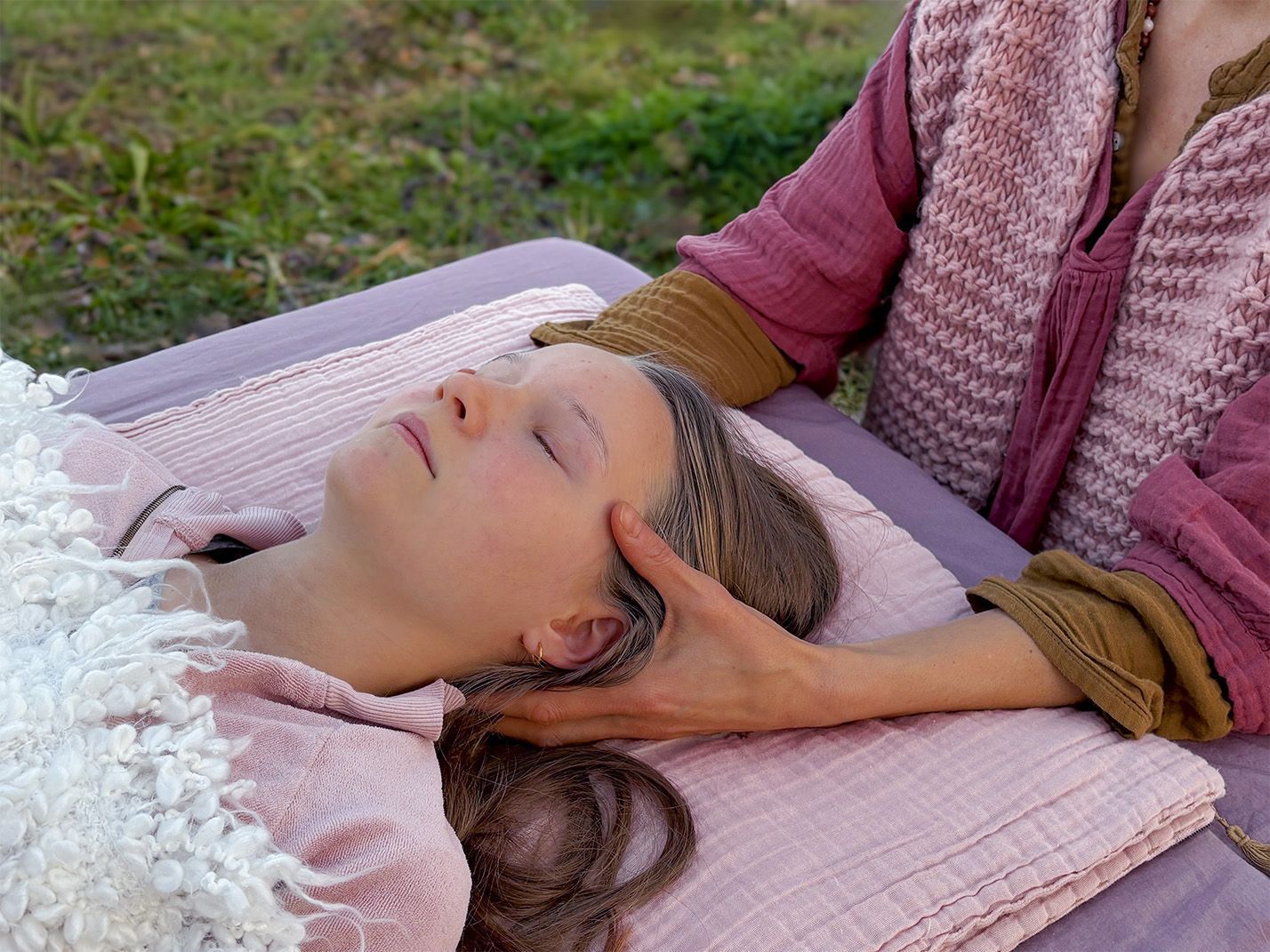 Handposition Beckers Hold Craniosacral Therapie