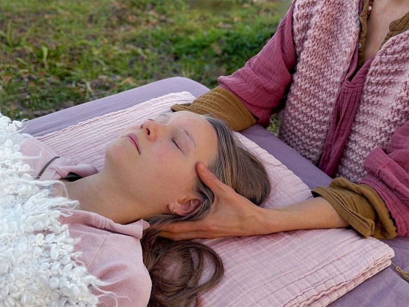 Handposition Beckers Hold Craniosacral Therapie