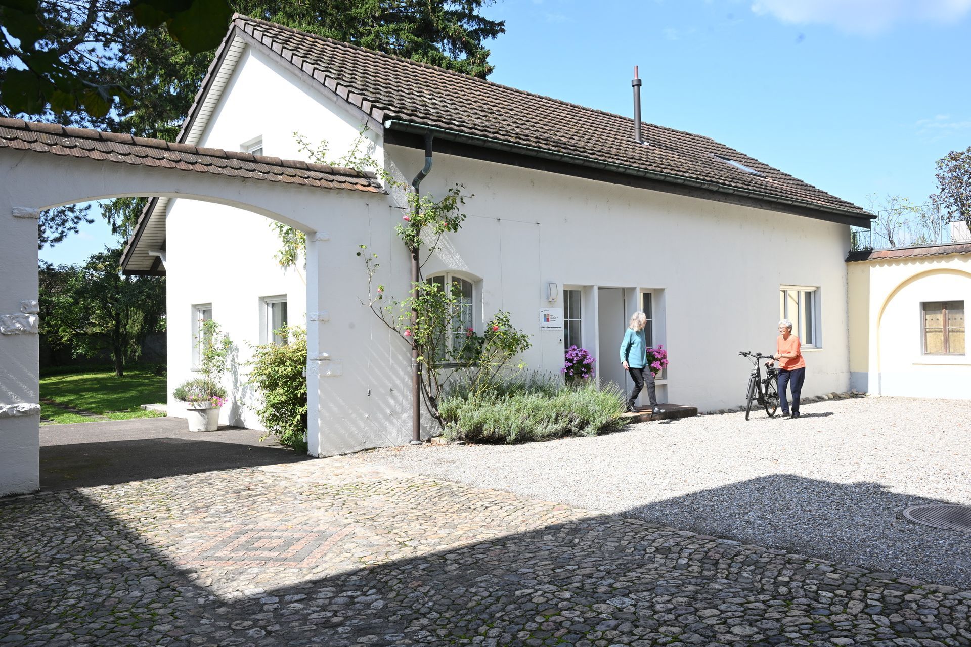 Der Innenhof mit Zentrum