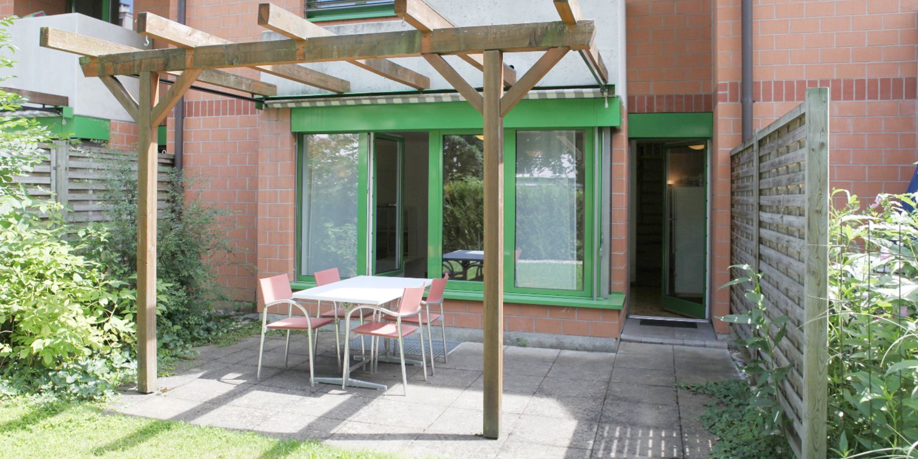 Familienwohnung mit Gartensitzplatz
