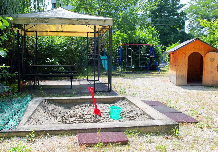 Der nahe gelegene Spielplatz