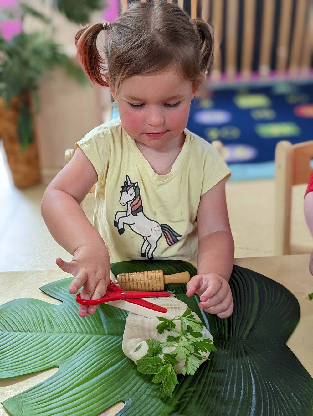 Little Girl Playing Clay — Emu Park, QLD — Coastal Kids