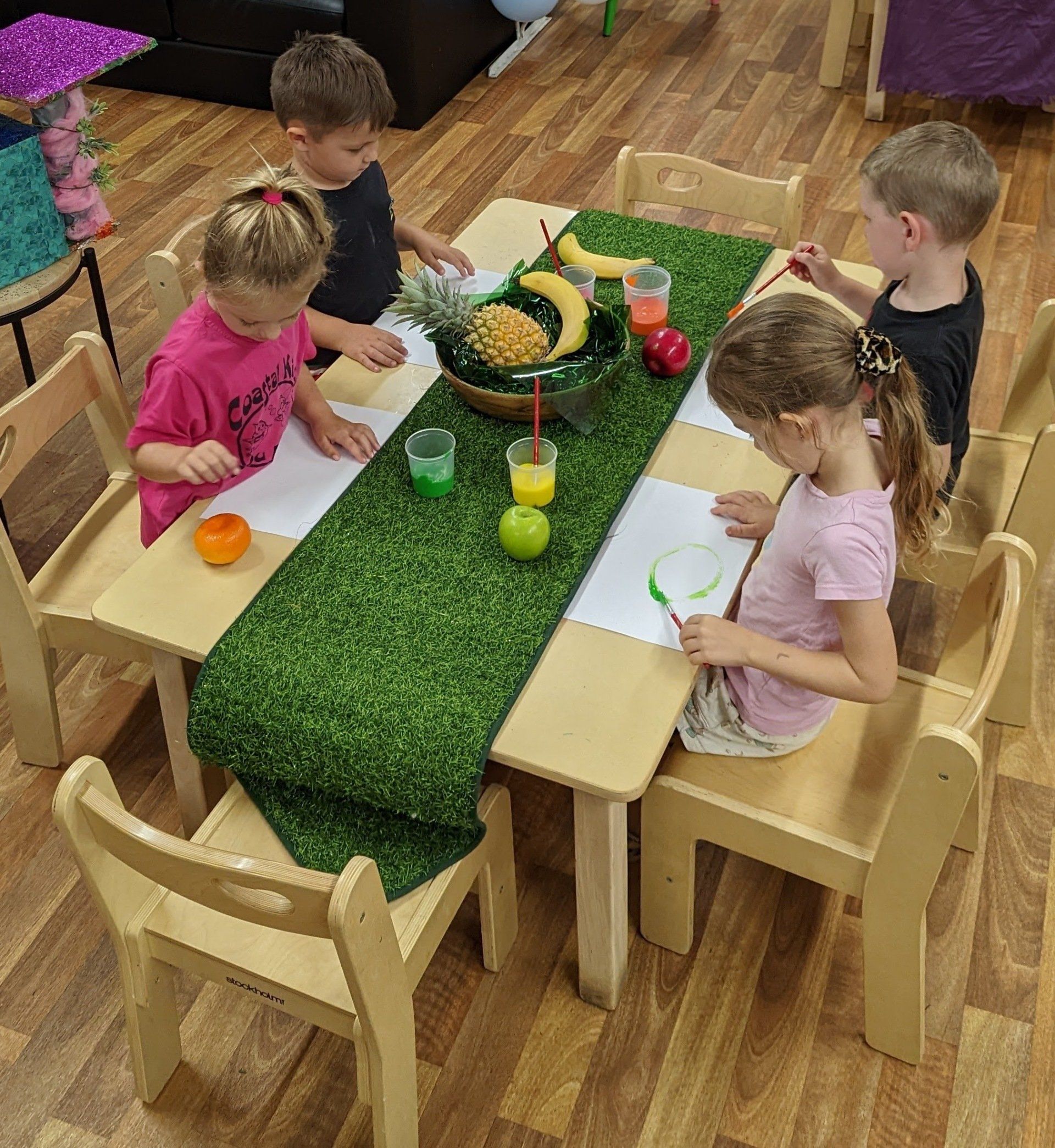 Kindergarten Painting Fruits — Emu Park, QLD — Coastal Kids
