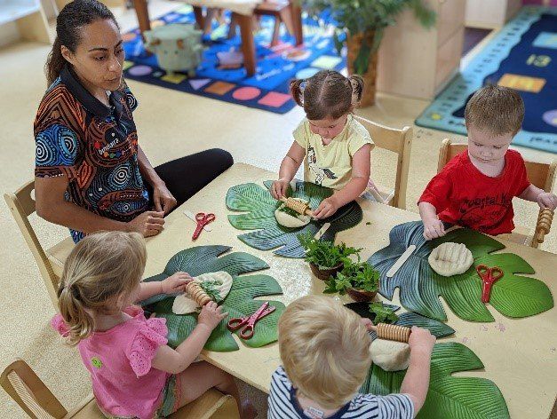 Toddlers with Teacher — Emu Park, QLD — Coastal Kids