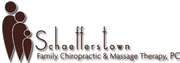 Schaefferstown Family Chiropractic & Massage Therapy logo with brown abstract family figures and gray text