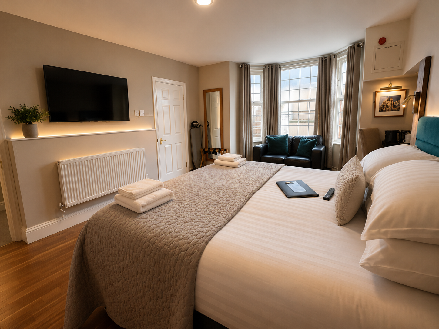 A bit more space and a huge bed