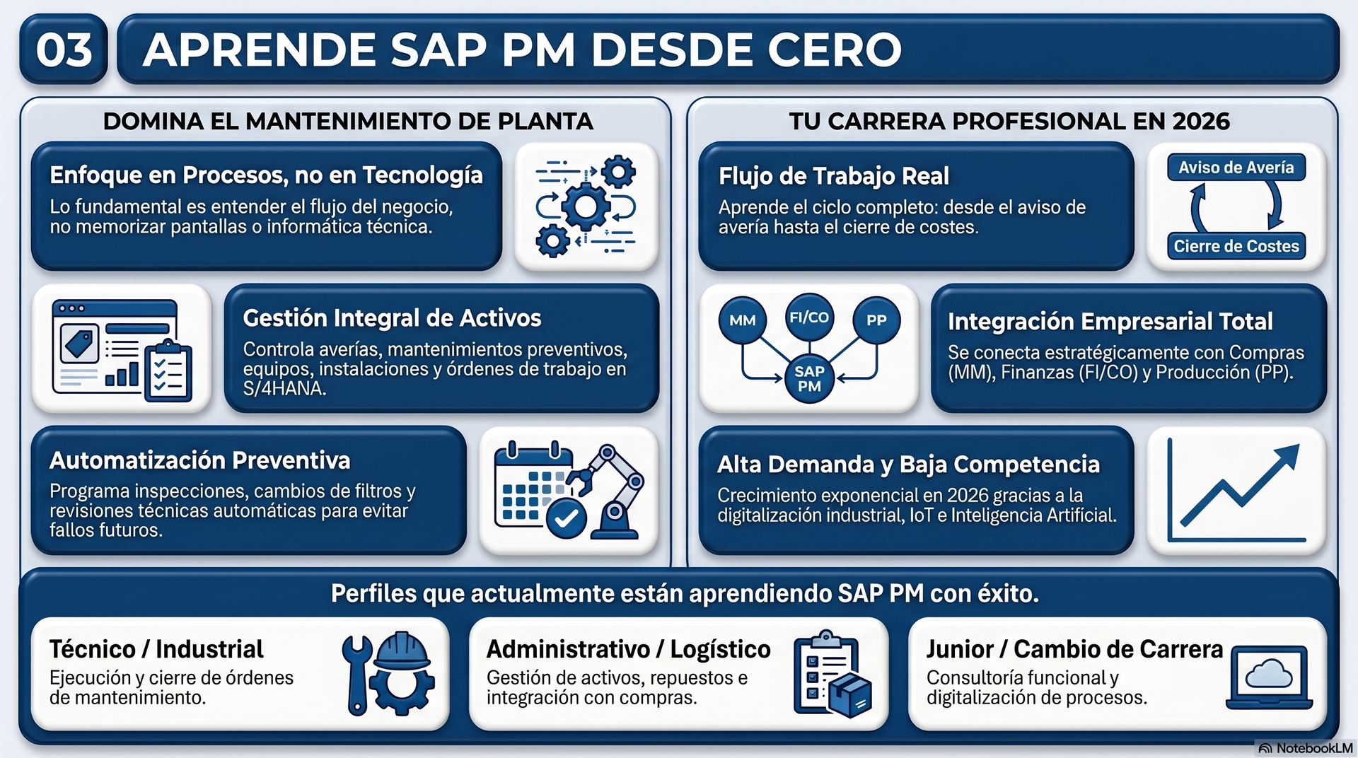 Qué es SAP PM | Mantenimiento y activos SAP explicado
