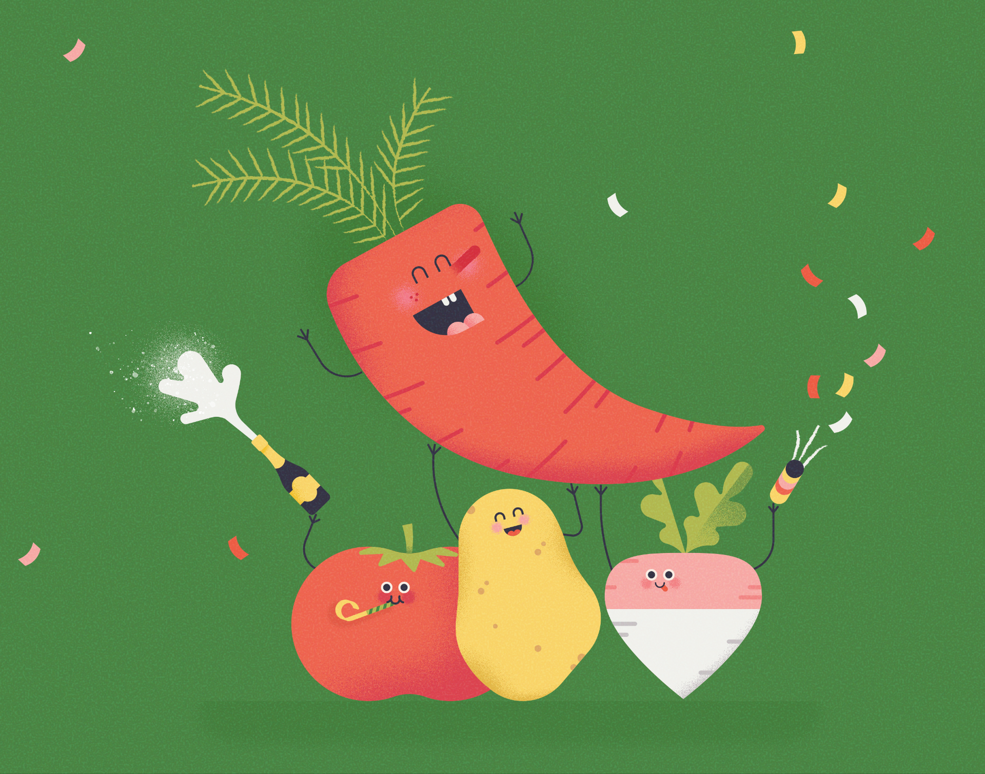 Belapeko. Carrot and macadamia nut illustration for packaging