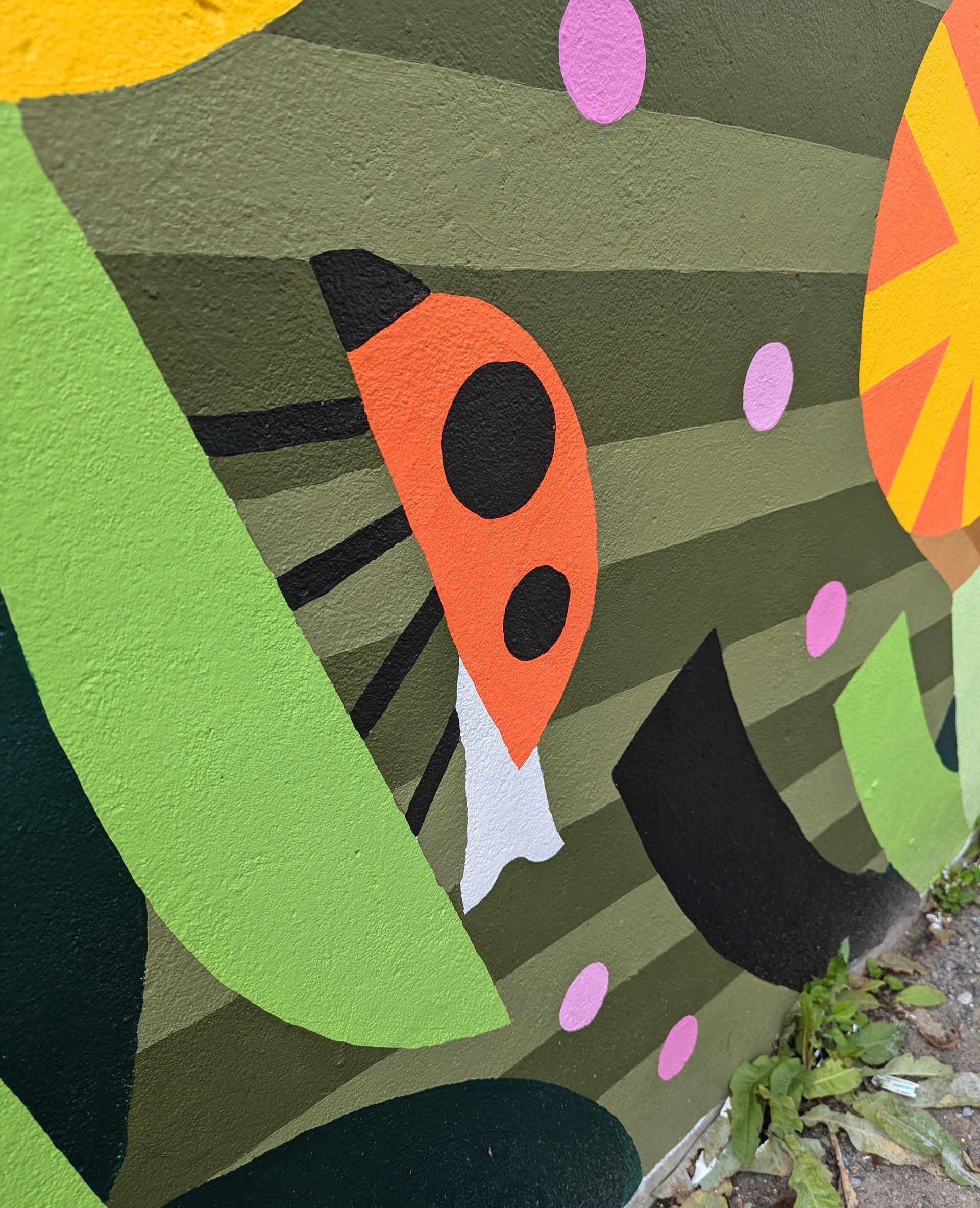 Palais des congres. Illustrations for a mural hallway