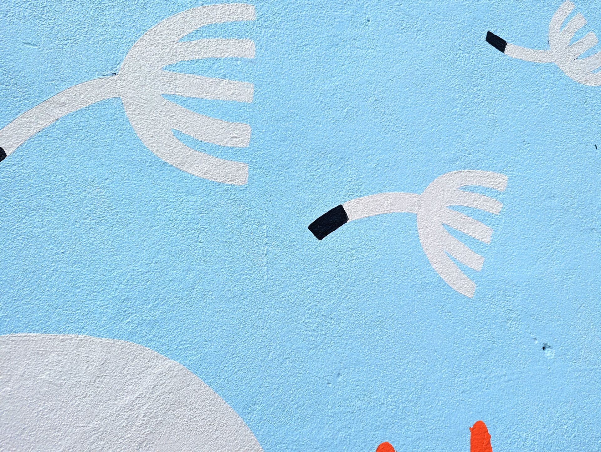 Palais des congres. Illustrations for a mural hallway