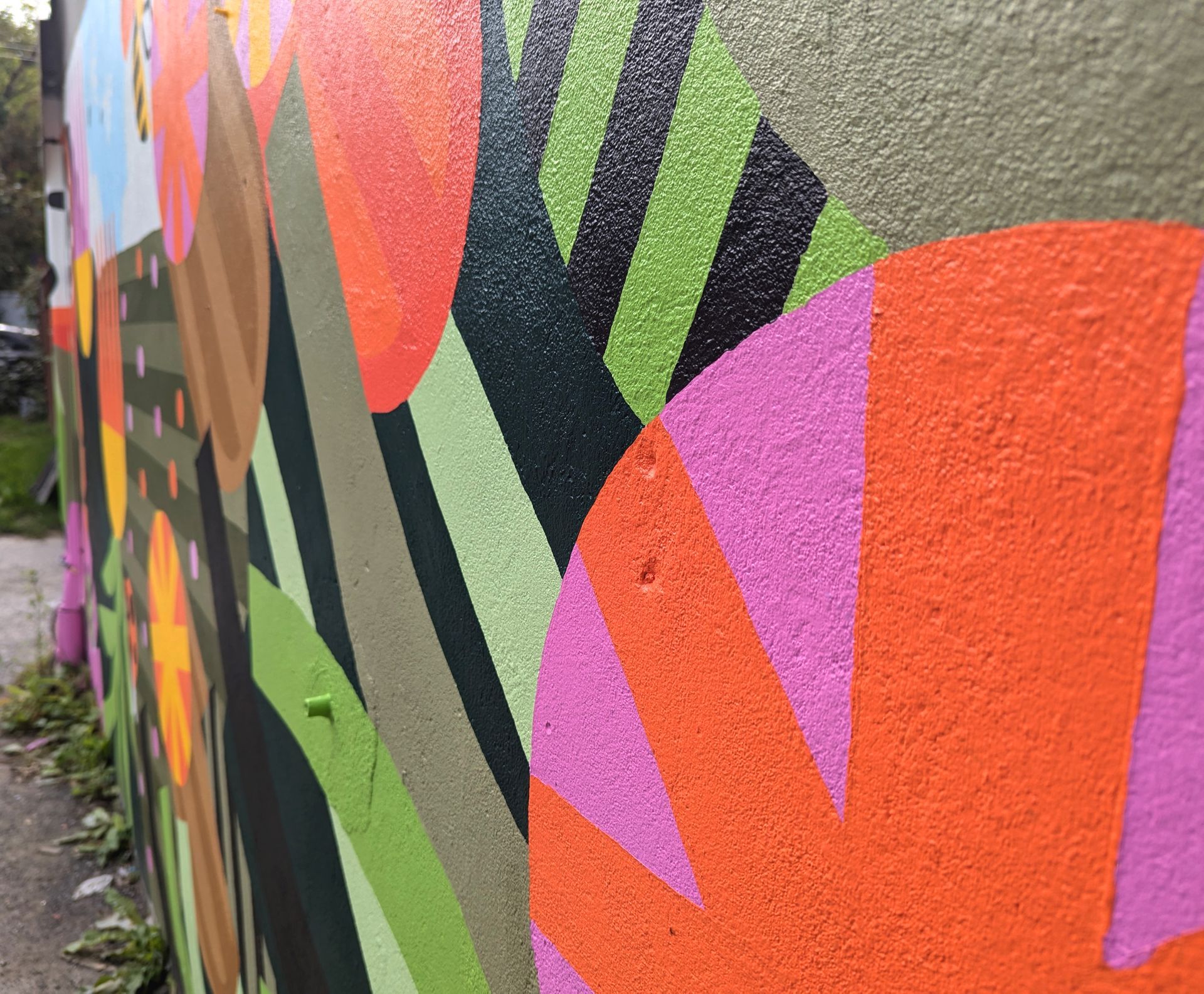 Palais des congres. Illustrations for a mural hallway