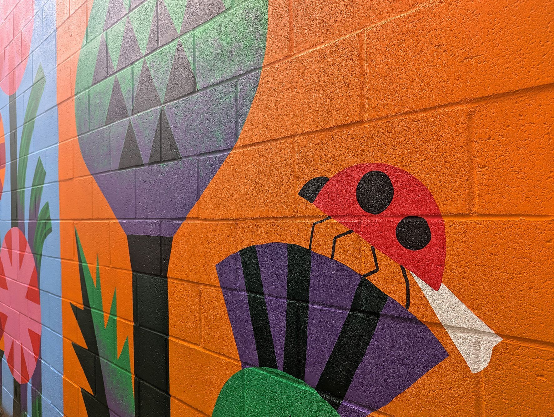 Palais des congres. Illustrations for a mural hallway