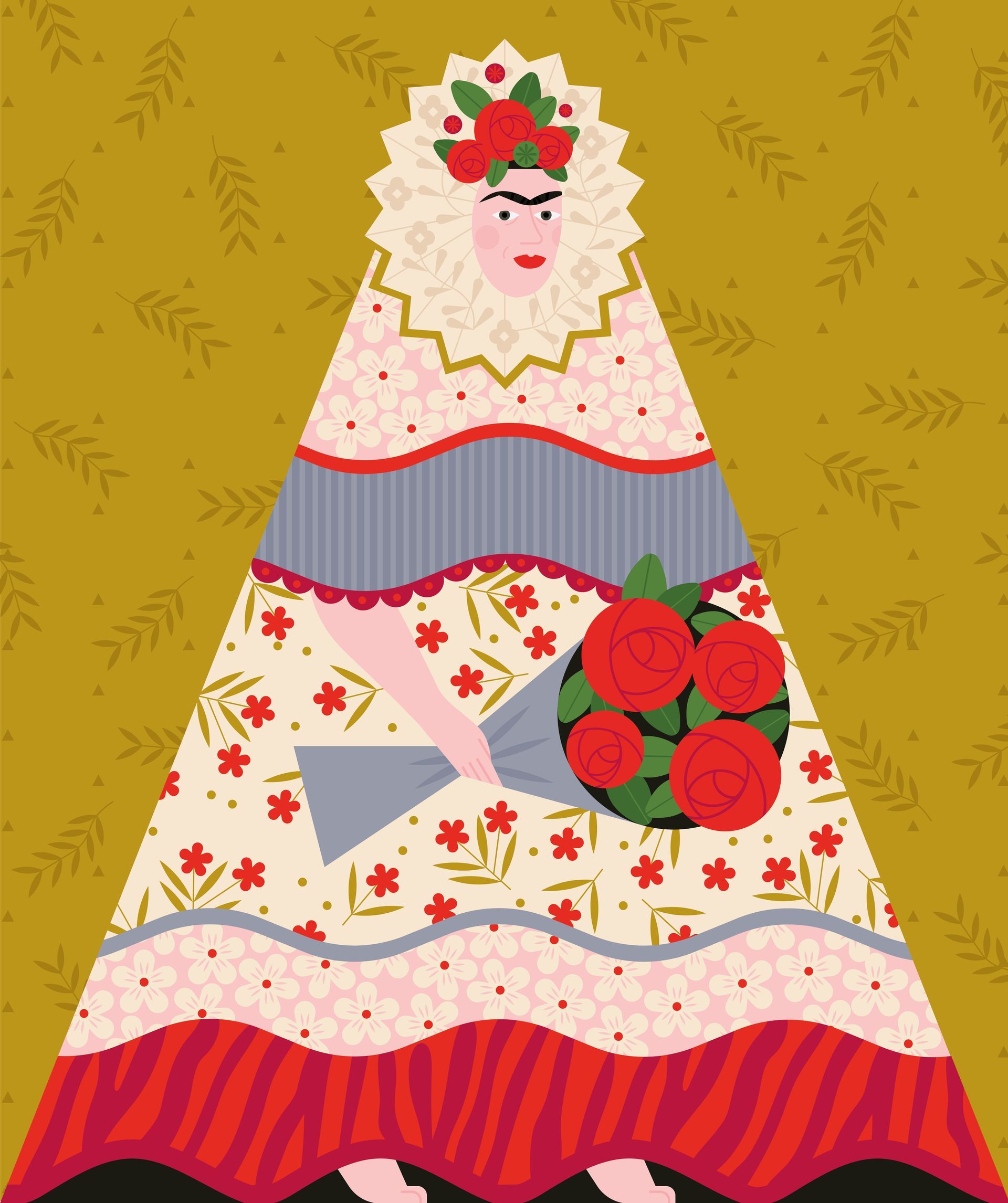 MNBAQ. Illustrations for Frida Kahlo and Diego Rivera exhibition