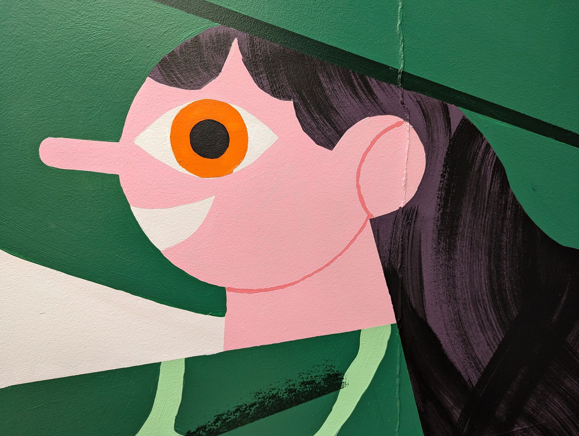 Palais des congres. Illustrations for a mural hallway