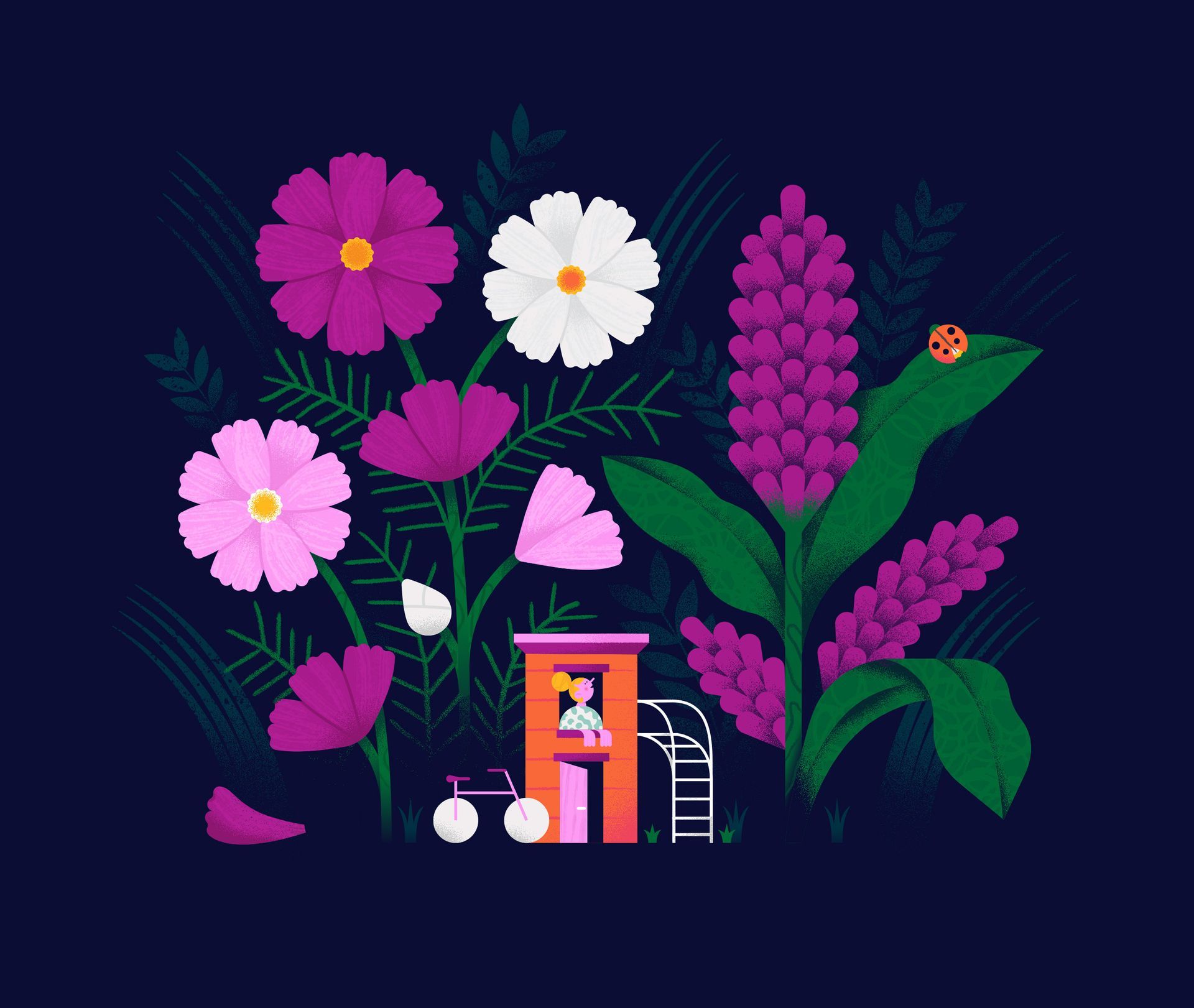 Transcanada trail. Illustration for web banner