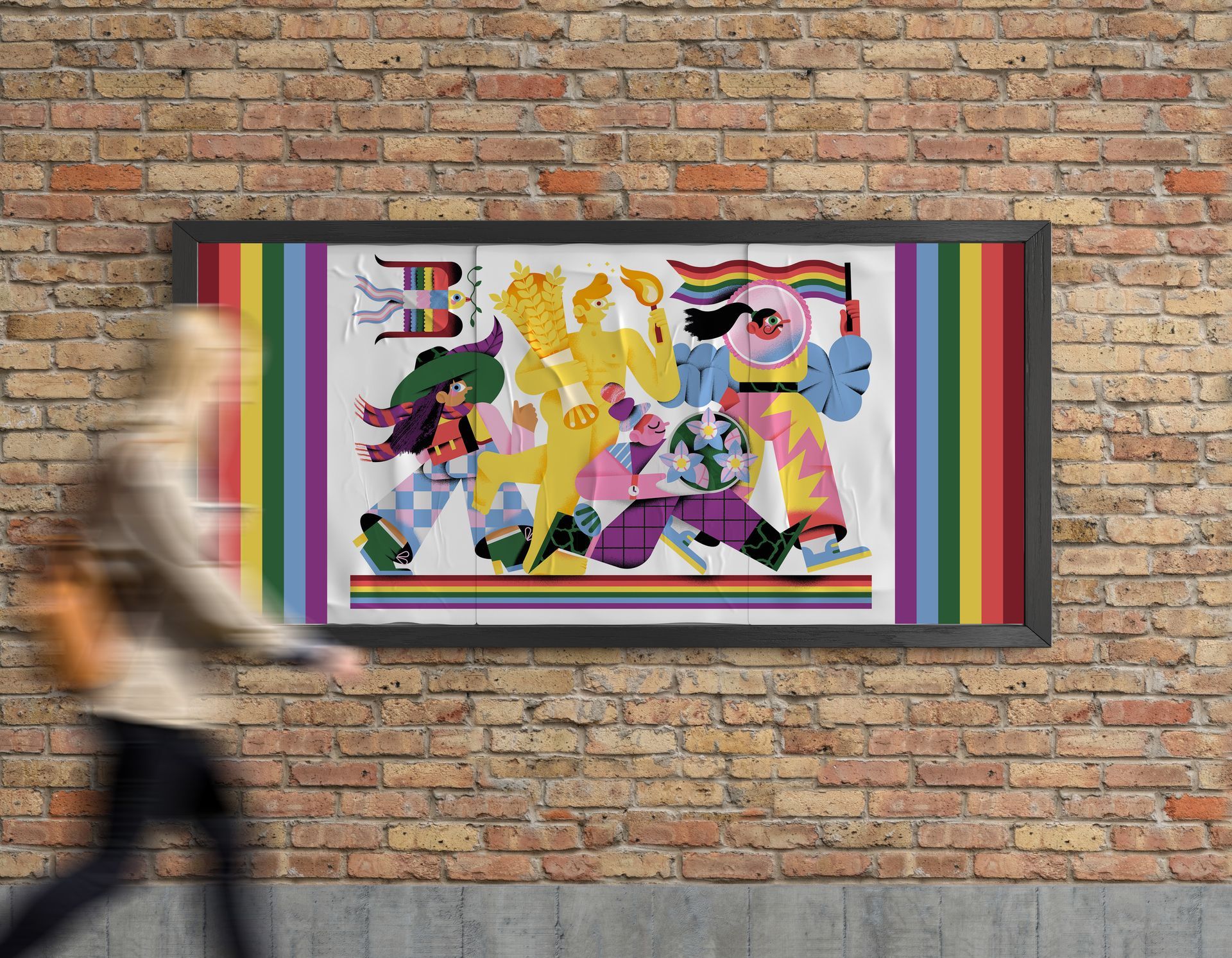 Rainbow Resource Centre Gala. Illustration for a poster