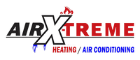 Logo for Air Xtreme Heating/Air Conditioning with "AIR" in black, "X" in white, and "TREME" in red.