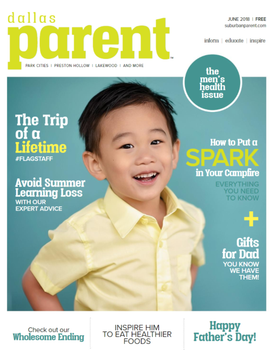 A child is on the cover of a parent magazine