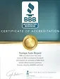 BBB Certificate | Nampa Auto Repair & Diesel