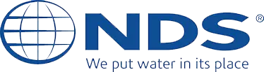 NDS logo with blue globe icon and slogan “We put water in its place”
