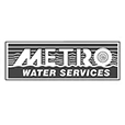 Metro Water Services logo in black and white with bold text inside a rectangular frame