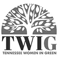 TWIG logo with a stylized tree above the words “TWIG” and “Tennessee Women in Green”