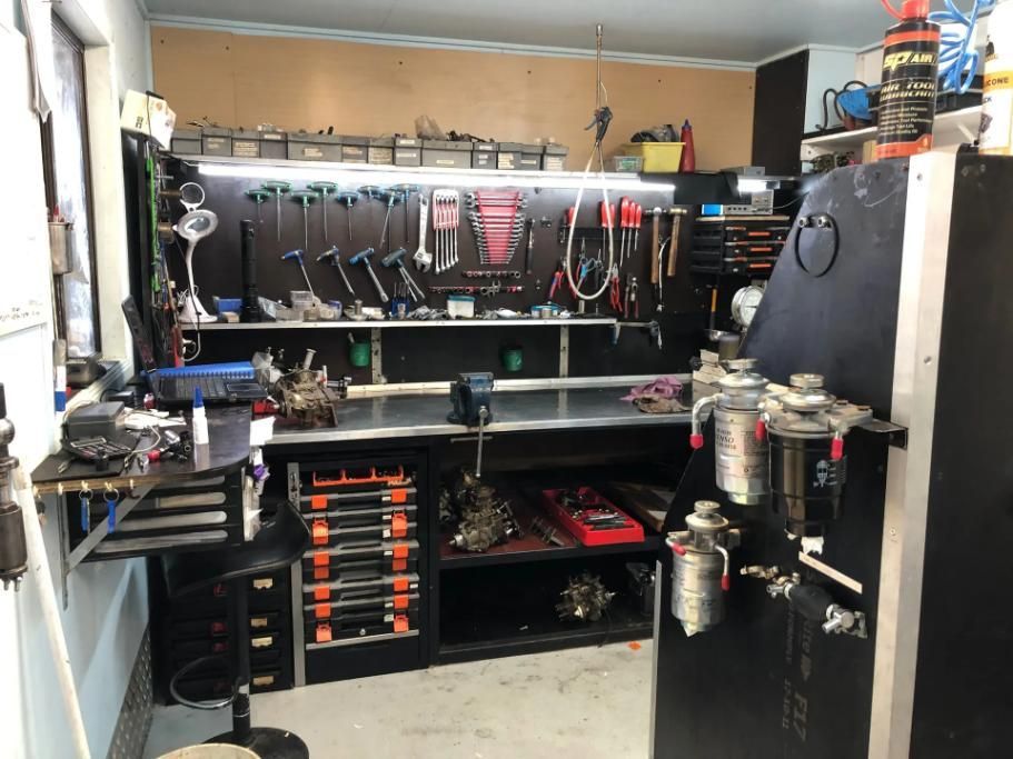 A Workshop With A Lot Of Tools On The Wall — Reef Diesel Injection In North Mackay, QLD