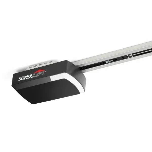 A picture of a garage door opener on a white background.