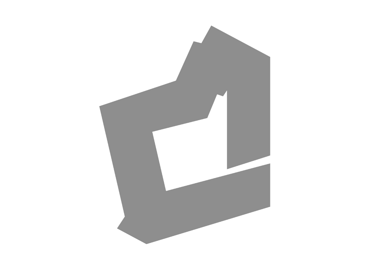 A grey icon of the West Australian business logo/map