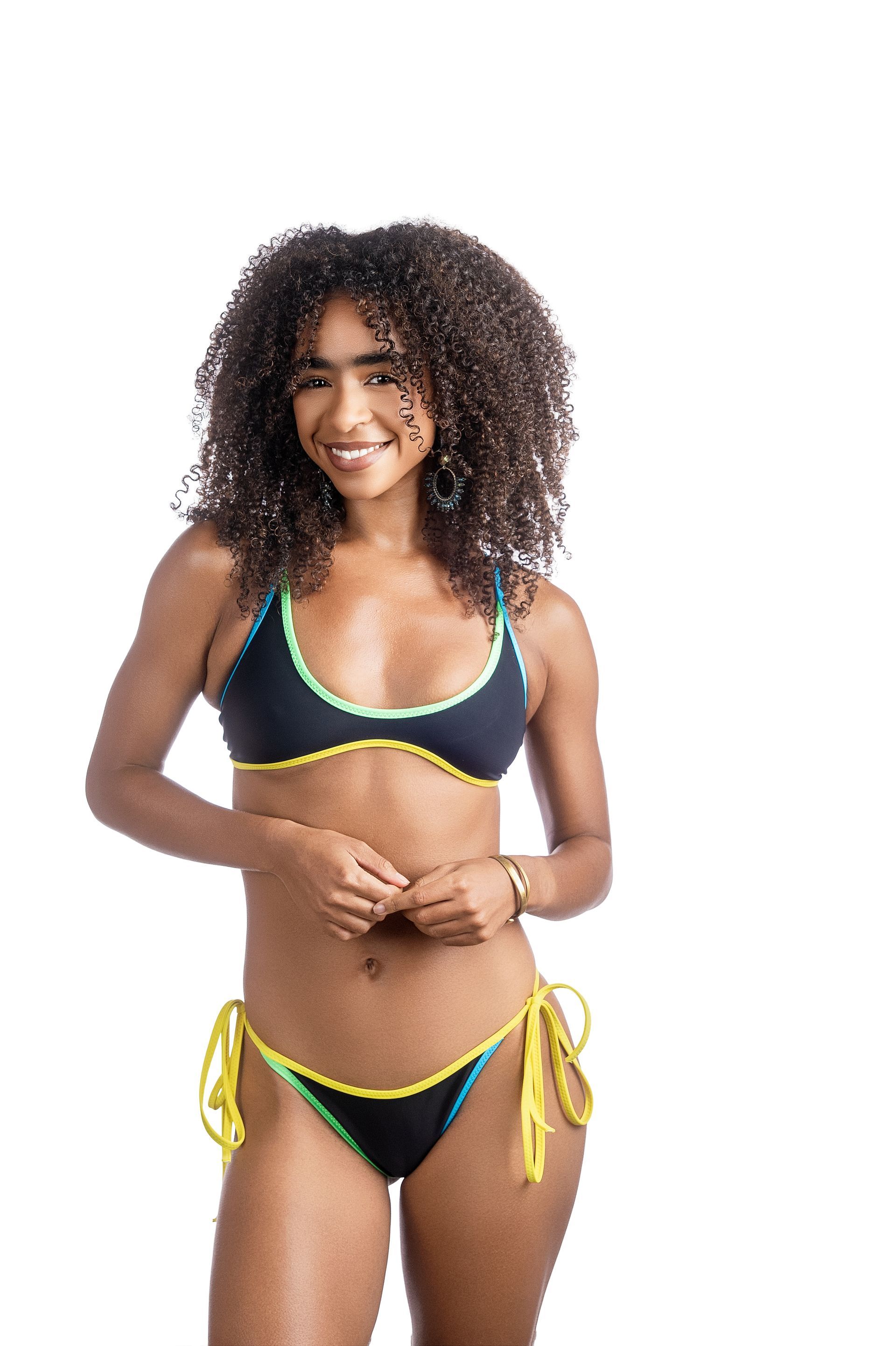 Tanzania Bound Up Sport Back Top - Handmade Ethical Swimwear